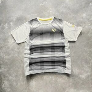 Stylish White and Black Striped Men's Jersey